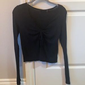 Urban outfitters soft cotton rib long sleeve